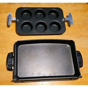 George Foreman Evolve Grill Baking Set Deep Bake Pan & 6-Cup Muffin Pan TSK2623E